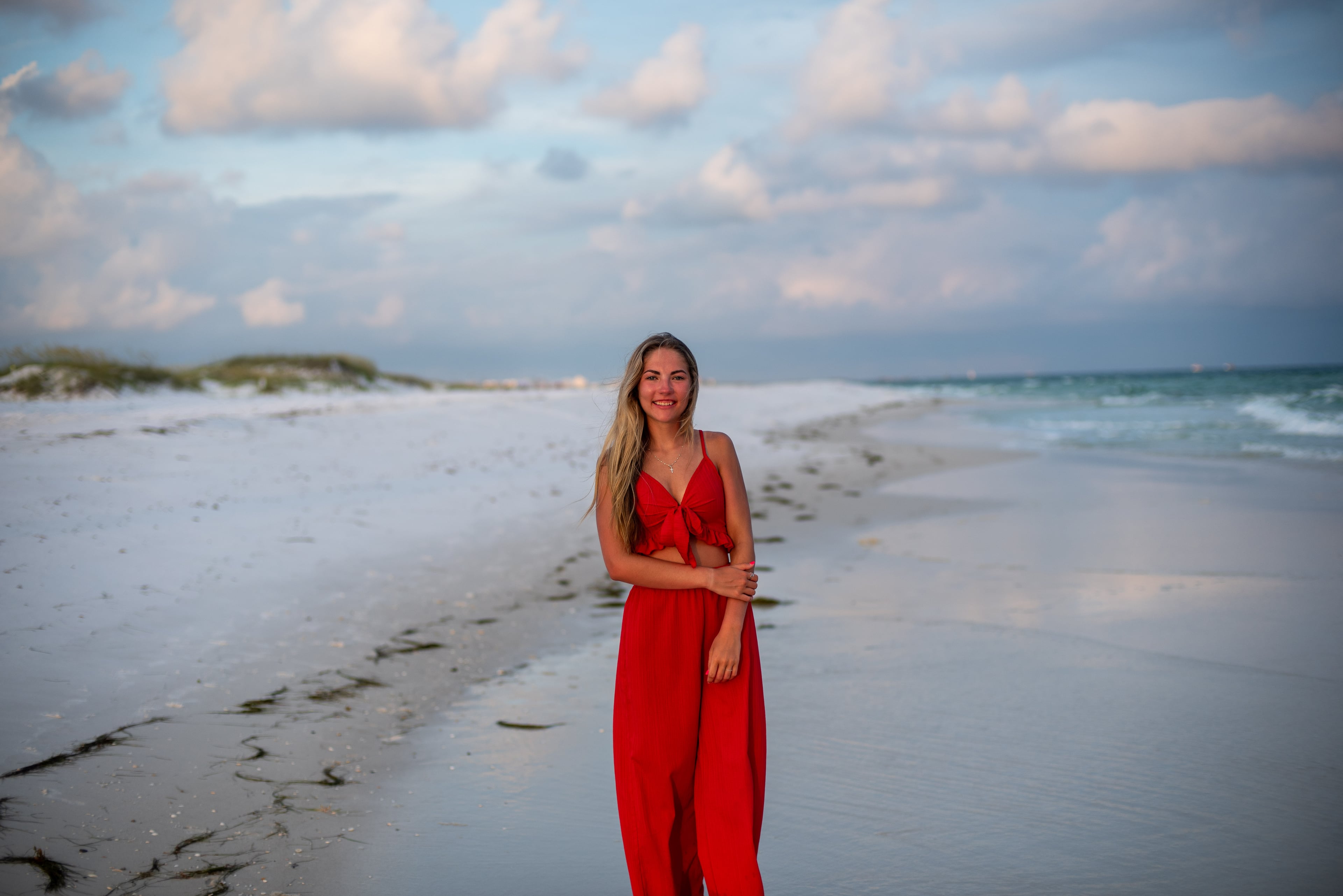 Senior portrait on the shoreline